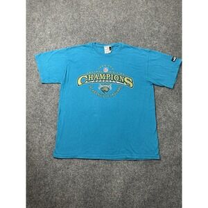 Mens NFL Jacksonville Jaguars 1999 AFC Champions Puma Blue Tee, Size L